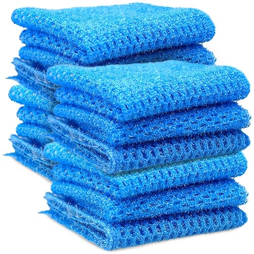 Non Scratch Dish Scrubbers for Cleaning Dishes (12 PK) - Reusable Kitchen Sponge - Replace Dish Sponges for Washing Dishes - Best Household Scrubbing