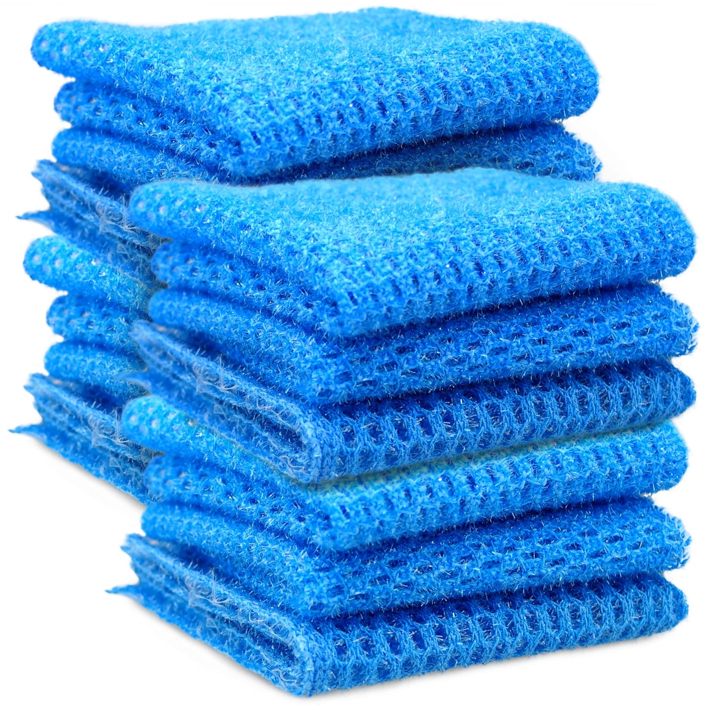 Non Scratch Dish Scrubbers for Cleaning Dishes (12 PK) - Reusable Kitchen Sponge - Replace Dish Sponges for Washing Dishes - Best Household Scrubbing