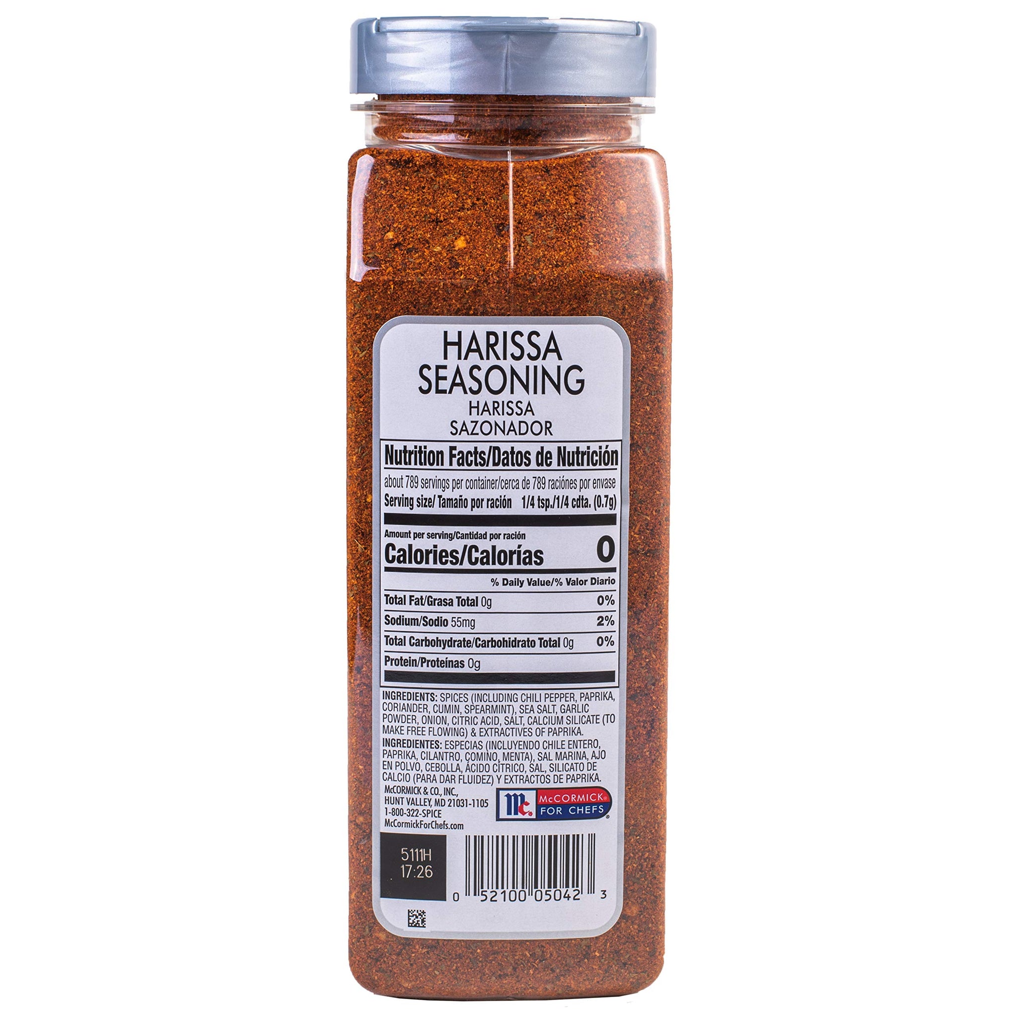 McCormick Culinary Harissa Seasoning, 19.5 oz - One 19.5 Ounce Container Harissa Seasoning Blend, Adds North African Flavor to Beef, Chicken, Lamb