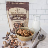 Dark Chocolate Peanut Butter Grain Free Granola by Within/Without | Certified Paleo and Keto Diet Friendly Chewy Granola | Naturally Gluten Free Low