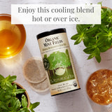 The Republic of Tea - Organic Mint Fields Herbal Tea Bags, Caffeine Free, 36 Servings