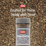 Badia Ground Black Pepper, 3.5 oz - Pure, Bold & Aromatic Spice for Cooking, Grilling & Seasoning