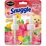 Renuzit Snuggle Scented Oil Refill for Plugin Air Fresheners, Enchanting Tropical, 0.67 Fl Oz each, 2 Count (Pack of 1)