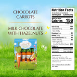 Lindt Chocolate Carrots, Solid Milk Chocolate Easter Candy Blended with Hazelnut, 1.9 Oz Box