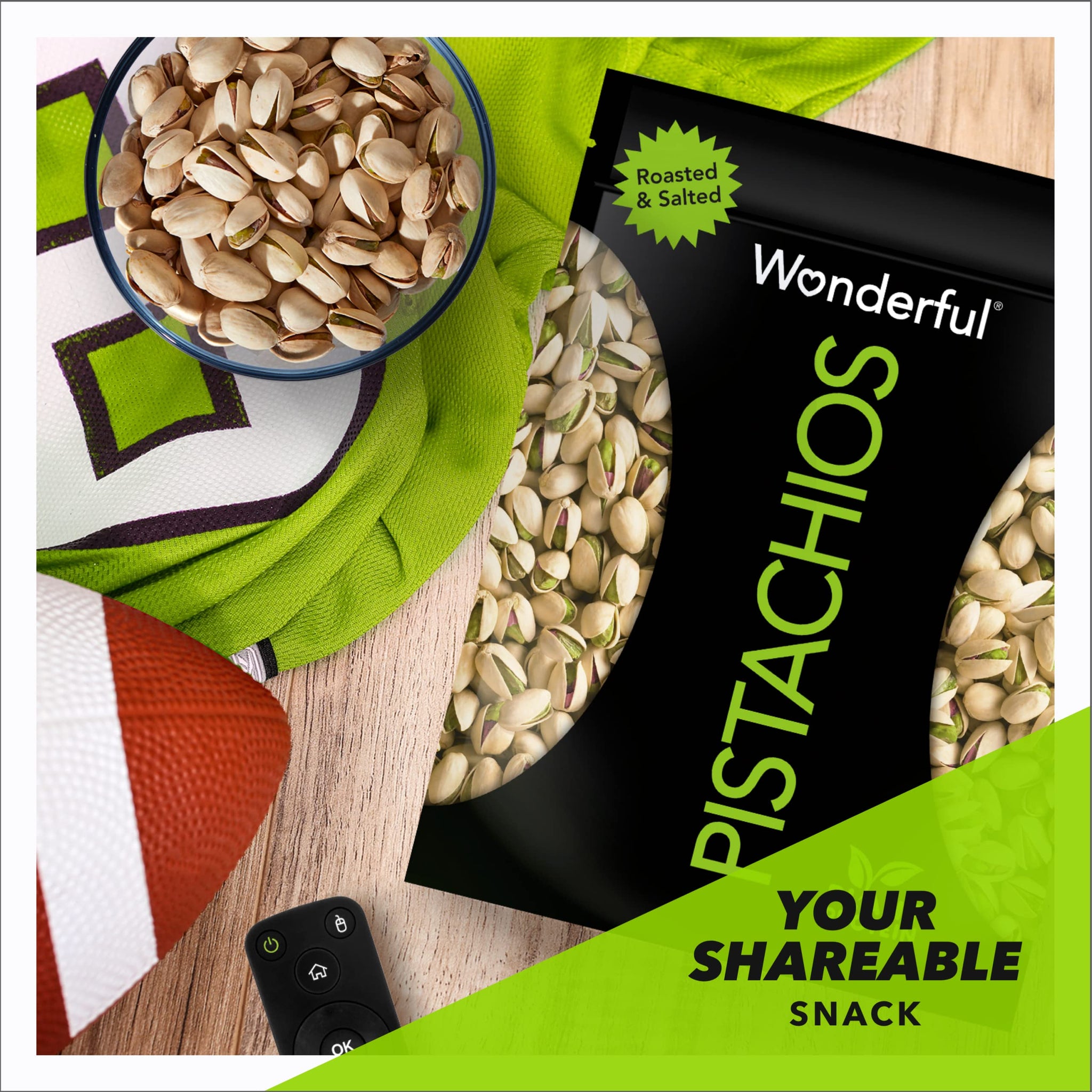 Wonderful Pistachios In Shell, Roasted & Salted Nuts, 48 Ounce Resealable Bag, Protein Snacks, Bulk Snacks, Healthy Snacks for Adults