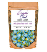 CandyOut Chocolate Earth Balls 2 Pound - Foil Wrapped Chocolate Candy in Sealed Bag