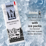 Milkboy Swiss Chocolates - Premium Swiss Alpine Milk Chocolate Extra Creamy Milk Chocolate Snack Bar Size 1.4 oz - GMO Free (10 Pack)