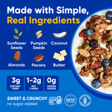 NuTrail Nut Granola Cereal, Variety Pack, No Sugar Added, Keto, Low Carb, Gluten Free, Grain Free, Healthy Breakfast 8 oz. 3 Count