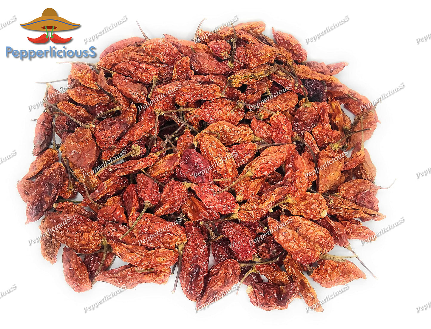 100 Whole Dried GHOST Chili Pepper Pods
