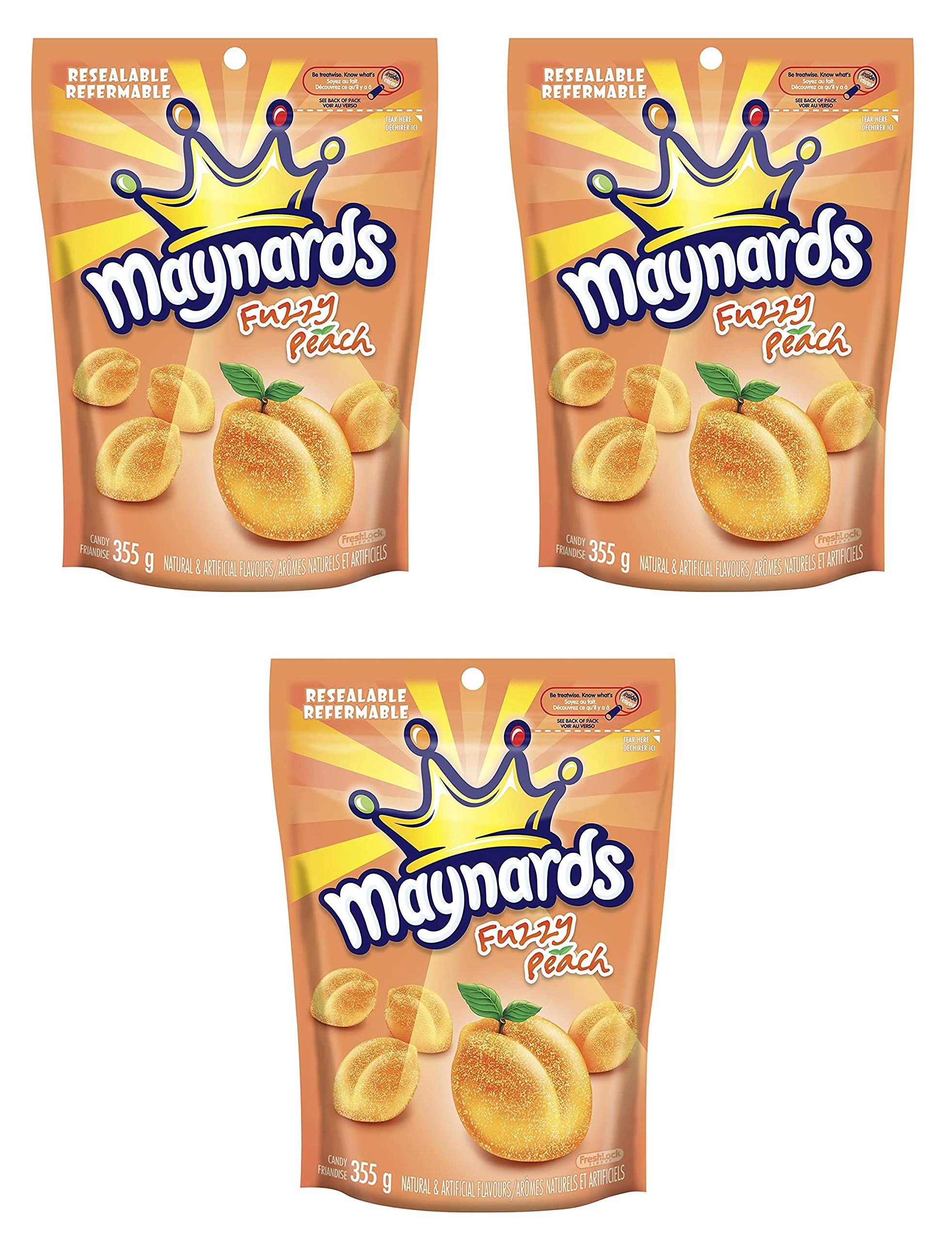 Maynards Fuzzy Peach 355g (12.5oz) Pack of 3