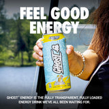 GHOST Energy Drink, Zero Sugars, 12-Pack, Iced Tea Lemonade, 16oz