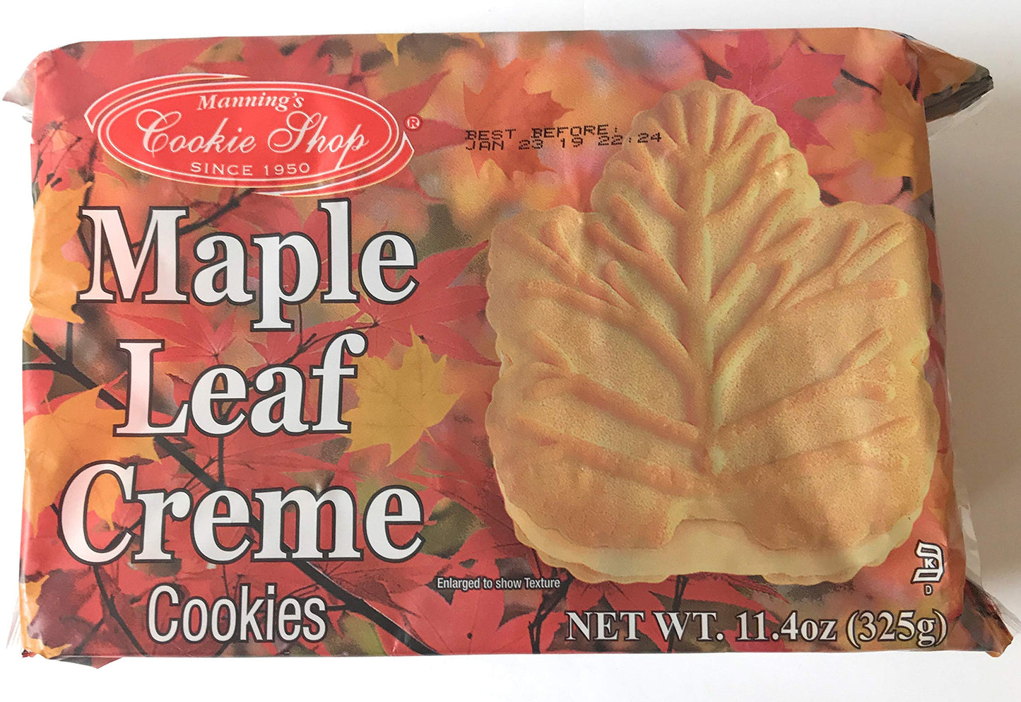 Maple Leaf Cookies, one 11.4 oz package
