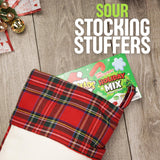 Warheads Holiday Mix Christmas Gummies, Sour Fruit Flavored Candy, Festive Stocking Stuffer, 3 Ounces (Pack of 3)