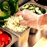 EcoQuality Disposable Food Preparation Poly Gloves 5000 Count - One Size Fits All BPA FREE - Food Grade PE Disposable Gloves Latex & Powder Free (10