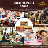APEXY Authentic Prawn Crackers Uncooked, Crispy and Delicious Shrimp Chips for Party Appetizers and Snacks, No MSG, Cook and Serve, 8 oz (227g), Pack