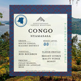 Afficionado Coffee Roasters | Medium Roast Arabica Coffee | 12 Ounce Bag (Congo Nyamasasa, Whole Bean)