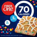 Fiber One 70 Calorie Soft-Baked Bars, Birthday Cake, Snack Bars, 12 ct