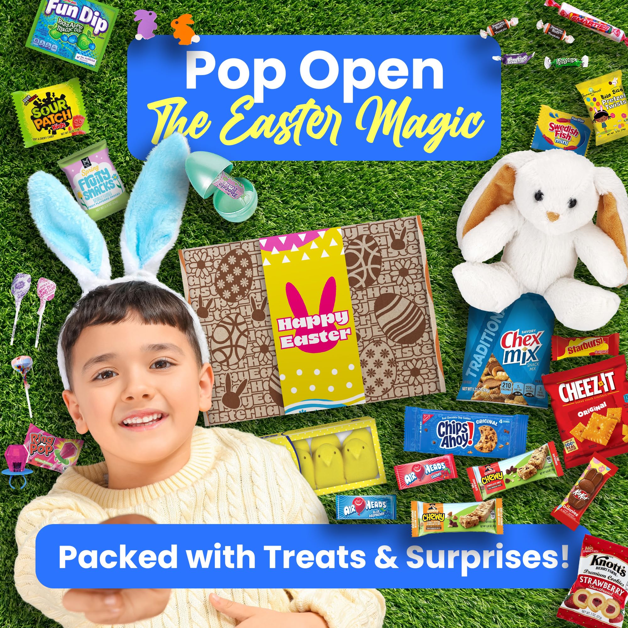 Premade Easter Baskets for Kids - Easter Treat Boxes Already Filled for Boys and Girls, Adults, and Teens