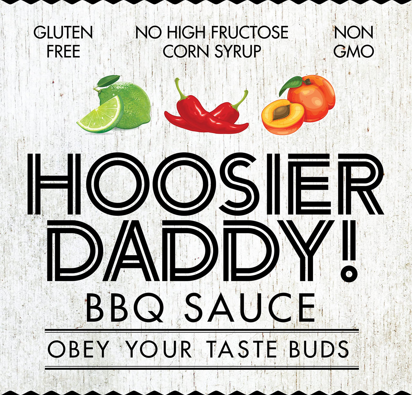 Hoosier Daddy BBQ Sauce Smokehouse Hickory with Lime 16oz