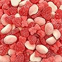 Gummy Candy Mix | 2-Pound Bag | Red & Pink Candy Assortment | Cherry Jelly Hearts, Tutti-Frutti Gummi Bears, Puffy Strawberry Gummies | Chewy Treats