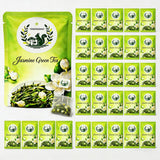 YPHFPDDONT Premium Jasmine Green Tea Bags - Luxury Whole Leaf, Individually Wrapped Eco-Friendly Corn Fiber Sachets, Authentic Chinese Floral Tea, Hot