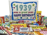 RETRO CANDY YUM ~ 1939 87th Birthday Candy Gift Box From Childhood for 87 Year Old Man or Woman Born 1939