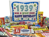 RETRO CANDY YUM ~ 1939 87th Birthday Candy Gift Box From Childhood for 87 Year Old Man or Woman Born 1939