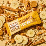 ToYou Gluten Free Chewy Fruit and Nut Bars - Healthy Protein Snacks | Banana Foster - 1.41 Ounce (Pack of 12) | Soft Chewy, Fiber-Packed Granola Bars