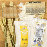 Rani Maida Flour (Indian All Purpose Flour) 64oz (4lbs) 1.81kg Bulk ~ All Natural | Vegan | Gluten Friendly | NON-GMO | Kosher | Indian Origin
