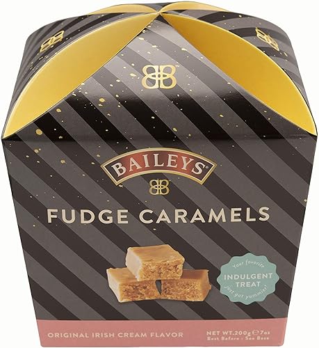 Gardiners of Scotland Handmade Baileys Fudge Caramels, 7 Ounce Folded Carton