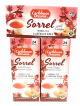 Caribbean Dreams Sorrel & Ginger Tea, 24 tea bags (pack of 3)
