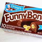 Drake's Funny Bones (3, 10ct - 13.73oz) - Sweet & Salty Kettle Popcorn (1, 5,5oz) - 4 Items Total