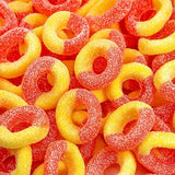 Peach Rings Gummy Candy | 2-Pound Bag | Sweet and Sour Candy | Peach Gummies for Snacking, Dessert Topping, Parties & Buffet Tables | Classic Gummy