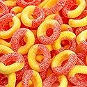 Peach Rings Gummy Candy | 2-Pound Bag | Sweet and Sour Candy | Peach Gummies for Snacking, Dessert Topping, Parties & Buffet Tables | Classic Gummy