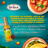 Grace Caribbean Curry Scotch Bonnet Hot Pepper Sauce 4.8oz - 2 Pack - Authentic Jamaican Scotch Bonnet Pepper Sauce with Caribbean Curry Spices