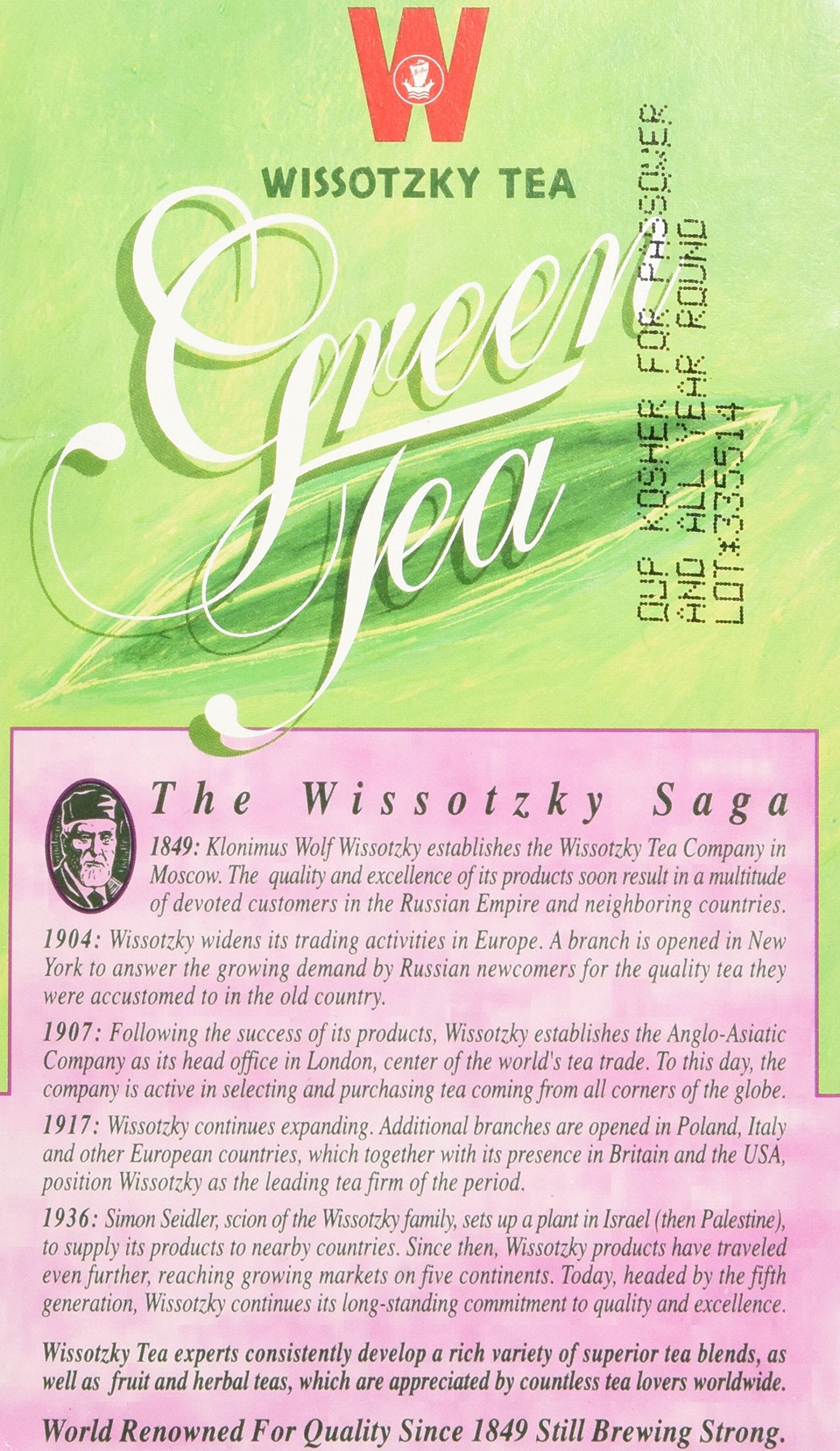Wissotzky Tea Green Wldbry & Pssn Fruit, 20 bg