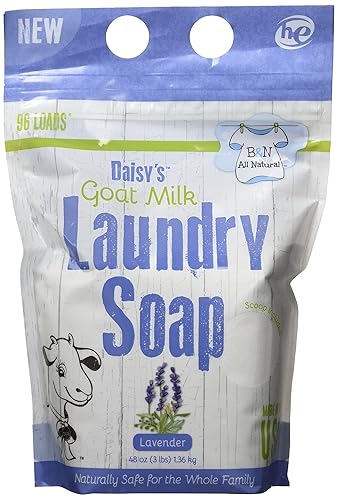 Brooke & Nora At Home, Daisy's Goat Milk Laundry Soap, Lavender, 96 Loads