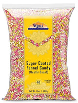 Rani Sugar Coated Fennel Candy 14oz (400g) ~ Indian After Meal Digestive Treat | Vegan | Gluten Friendly | NON-GMO | Kosher | Indian Origin