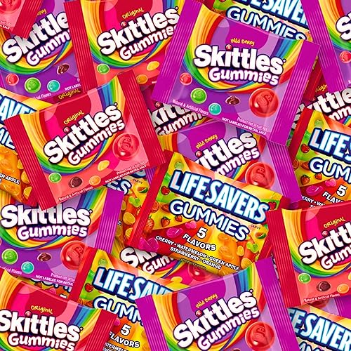 Ultimate Bundle Assortit X Mars Collab Fruity Chewy Gummy Sampler Holiday Mix Fun Size Skittles Lifesavers Candy Variety Bulk Assortment 3 Lb