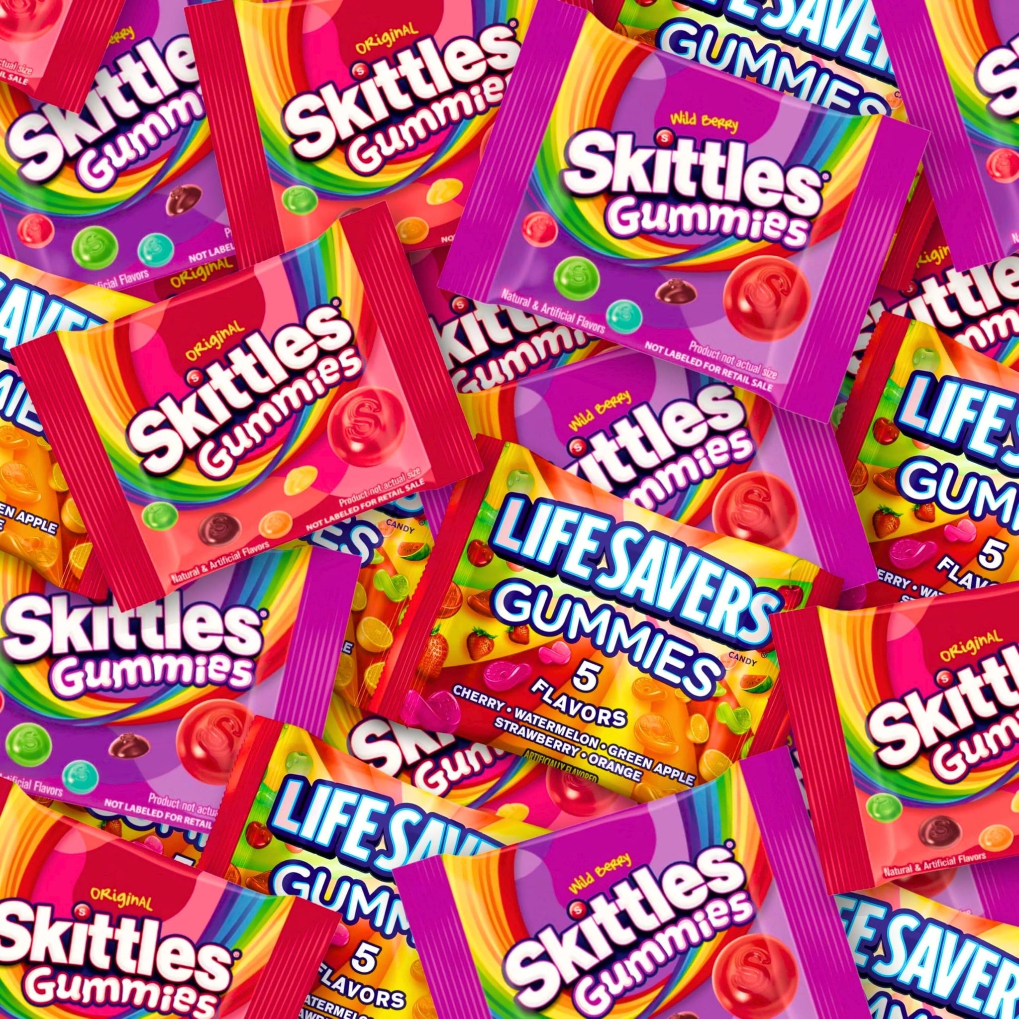 Ultimate Bundle Assortit X Mars Collab Fruity Chewy Gummy Sampler Holiday Mix Fun Size Skittles Lifesavers Candy Variety Bulk Assortment 3 Lb