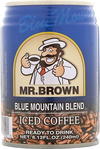 Mr. Brown Blue Mountain Blend Iced Coffee, 8.12 oz (Pack of 4)
