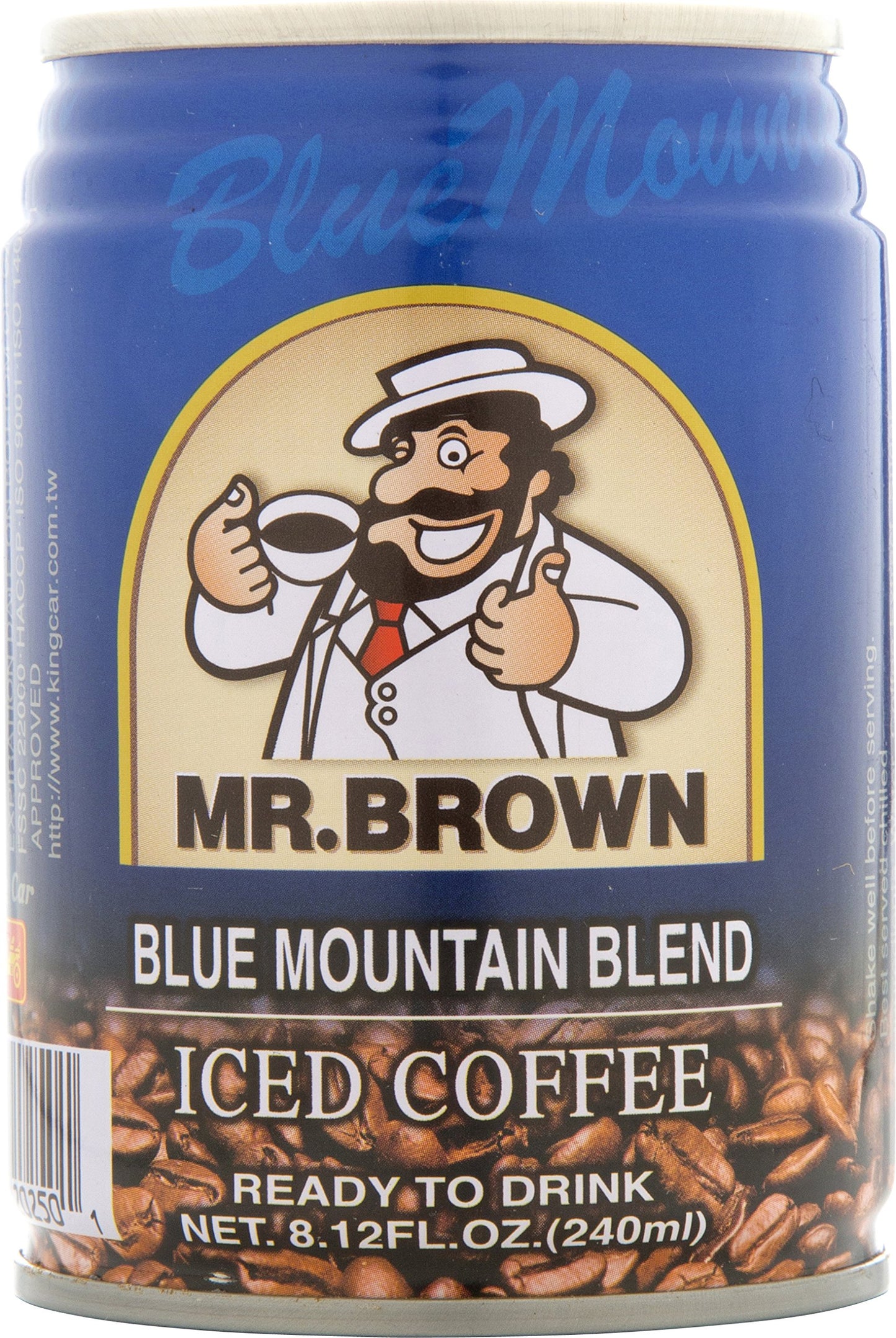 Mr. Brown Blue Mountain Blend Iced Coffee, 8.12 oz (Pack of 4)