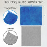 MagicFiber Microfiber Cleaning Cloth - Higher Quality, Larger Size - Micro Fiber Cloth for Cleaning Rags, Dust Cloths, Kitchen Dish Towels (12 Pack