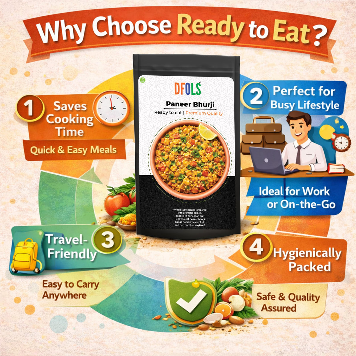 Paneer Bhurji Ready to Eat Indian Cottage Cheese Curry 0.49lb 7.76oz 220g ????????