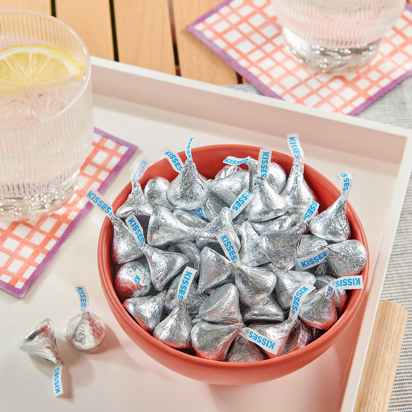 HERSHEY'S KISSES Milk Chocolate Candy Bulk Bag, 60 oz