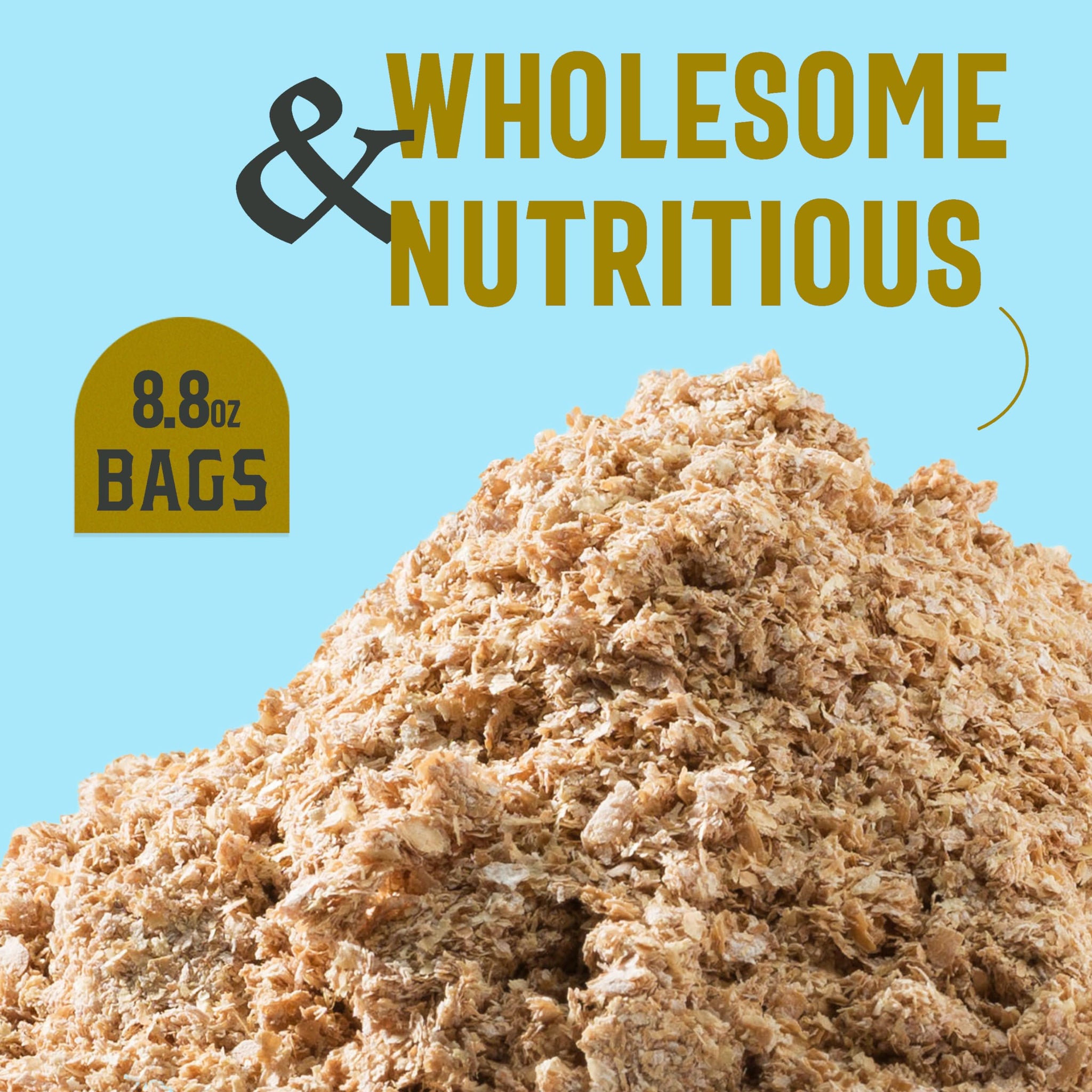 One in a Mill High Fiber Wheat Bran | All-Natural for Baking, Toasting, Cereals, Smoothies, Muffins & Cookies | Vegan, Kosher | 8.8oz