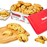 David's Cookies Cranberry Pistachio Biscuits Sweet Sampler Tin - Irresistible Crunch, Snacks And Bakery Treats - Ideal for Snacking And Gifting
