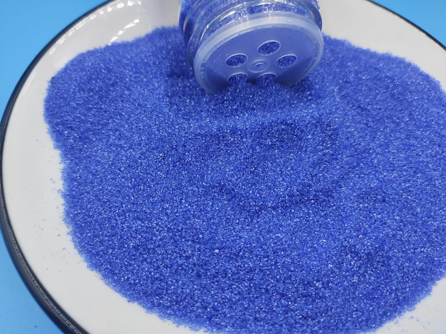 Edible 5 Ounce Fine Decorative RoyalBlue Sanding Sugar Sprinkles for Baking, Sparkling Crystals for Cakes, Cookies, Cupcakes, Ice Cream Topping
