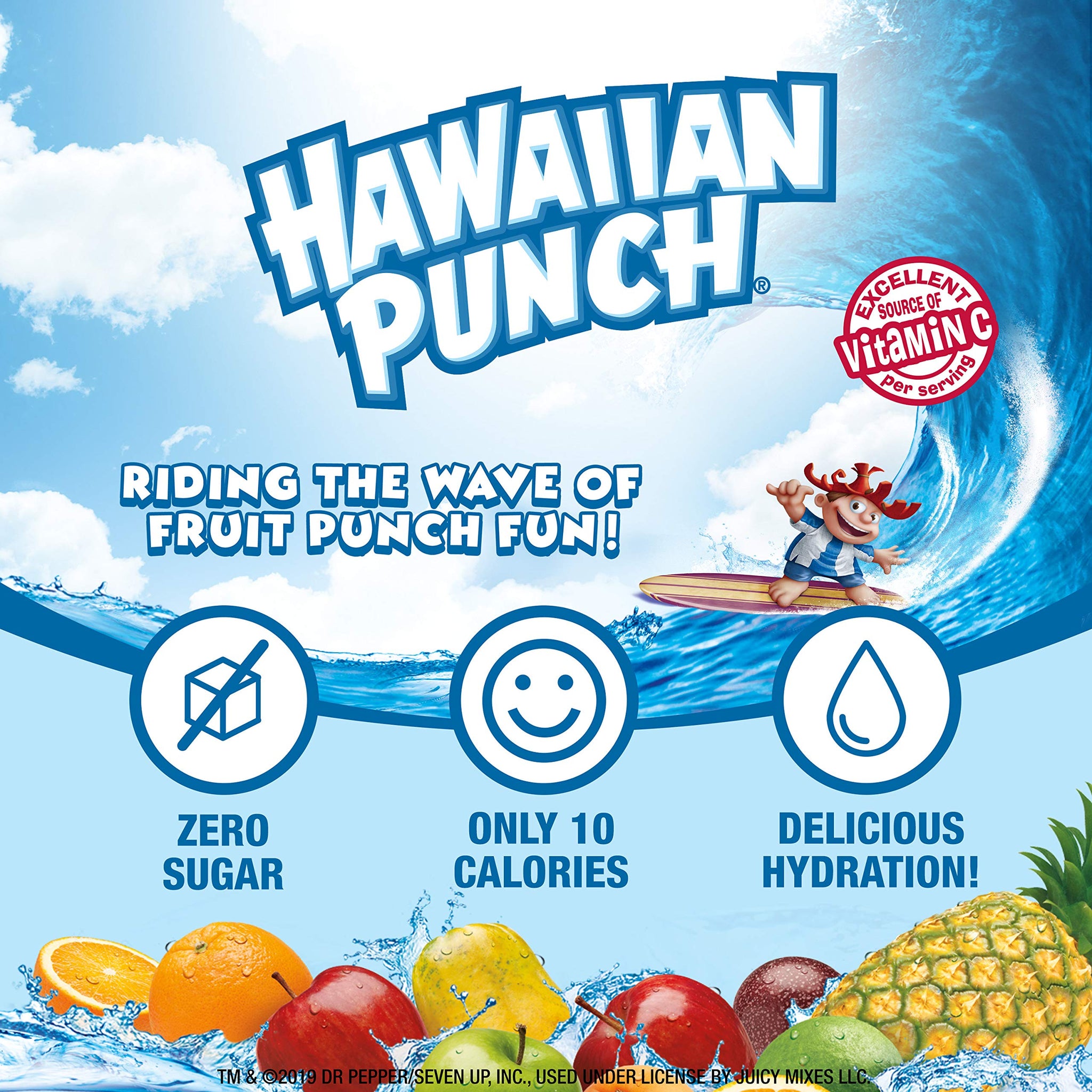 Hawaiian Punch Powder Drink Mix - Sugar Free & Delicious, Excellent source of Vitamin C (Wild Purple Smash, 96 Sticks)