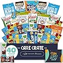 Allergy Friendly Encouragement Snack Box (40 Piece Gluten Free, Dairy Free, Vegan Variety Gift Basket Care Package) Popcorn, Pretzels, Fruit Strips